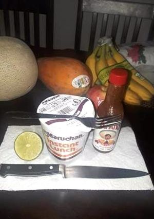 Una foto de Una rica y calientita"sopa maruchan"
