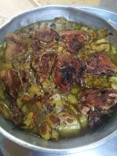 صورة لوصفة صينية بطاطا ودجاج