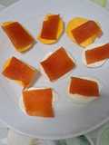 Caqui y queso fresco con membrillo