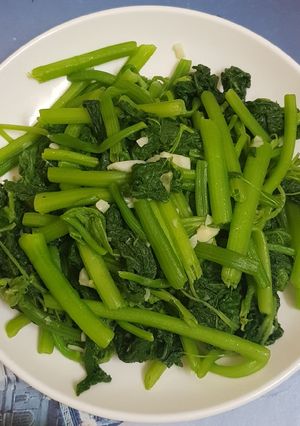 Hình của món Rau bí ngô xào tỏi.
