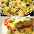 Frittata Brokoli,Sosis,Jamur dan Keju - Italian Omelete