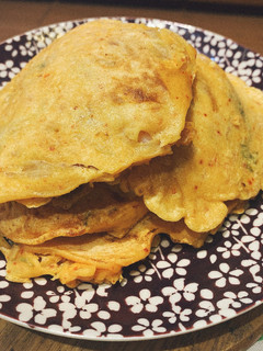 韓式泡菜煎餅 的食譜成品照片
