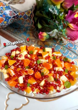 عکسی از دستور 🎀سالاد میوه زمستانی