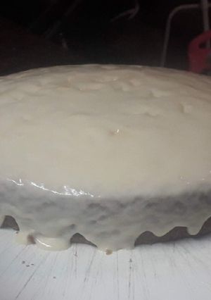 Una foto de Torta de mandarina 🍊🤩 con frosting
