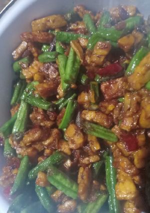 Foto resep Tumis tempe kacang