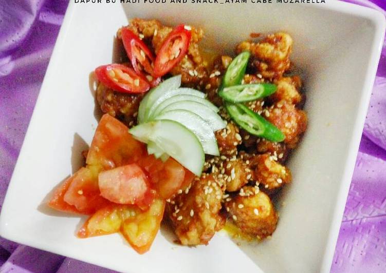 Ayam cabe mozzarella