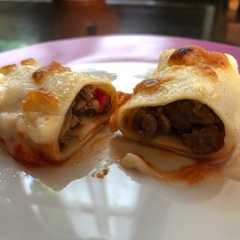Una foto de Canelones de carne y verdura