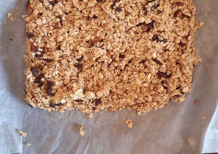 Steps to Prepare Ultimate Barre de céréale choco-noisette🍫
