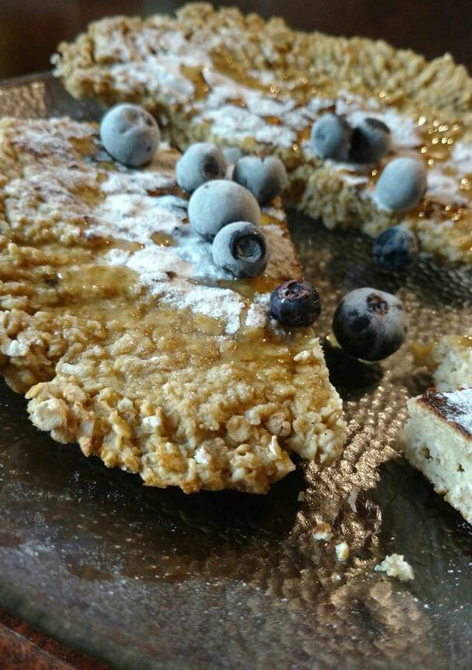 Una foto de Tortilla de avena y miel