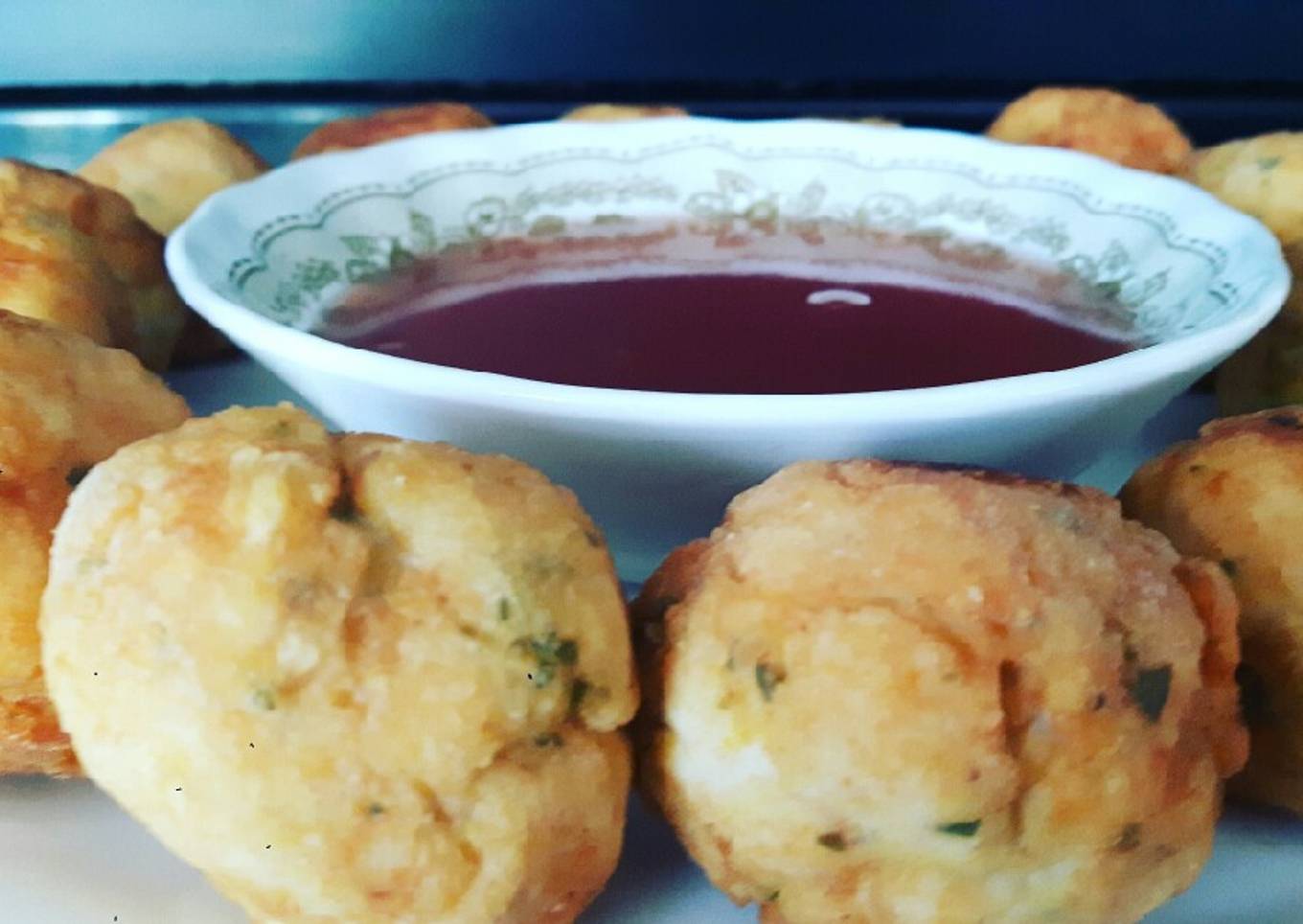 Albóndigas de pollo y roquefort