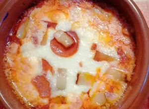 Foto principal de Mozzarella al horno con bacon y peperoni