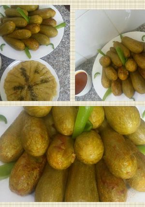 صورة لوصفة محشي الكوسا ومتبل لب الكوسا