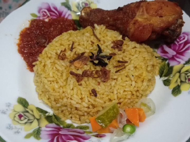 Resep: Nasi Kebuli Ayam Rice Cooker dengan beras biasa Ekonomis Untuk Dijual