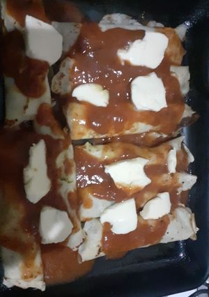 Una foto de Canelones de acelga y de carne