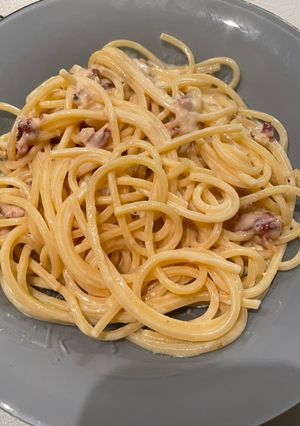 Foto di Spaghettoni con stracchino, speck e noci