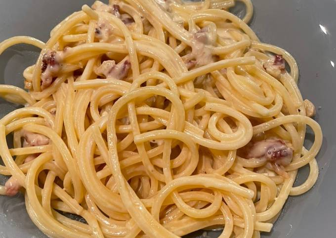 Come a Fai Premiato Spaghettoni con stracchino, speck e noci