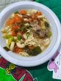 Sop Makaroni Brokoli Urat Sapi