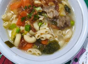 Foto resep Sop Makaroni Brokoli Urat Sapi