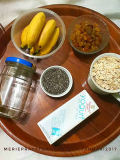 Foto resep Overnight Oatmeal Pisang
