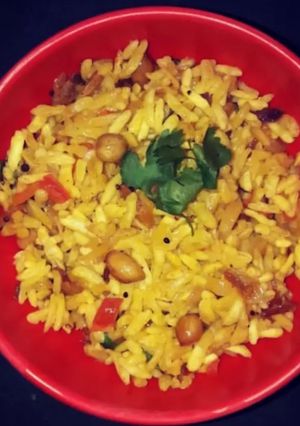 A picture of Puffed Rice Poha.