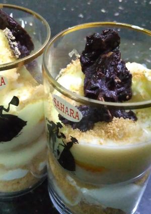 A picture of Pineapple pudding #dessert.