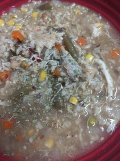 A picture of Sumac Chicken Soup.