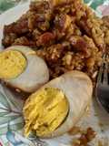 ข้าวหมกไก่พะโล้ (หม้อหุงข้าว)