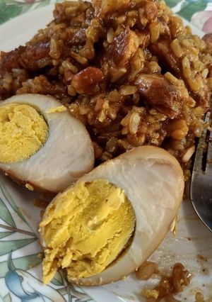 รูปของ ข้าวหมกไก่พะโล้ (หม้อหุงข้าว)