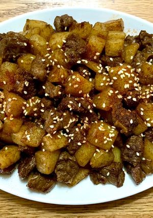 馬鈴薯炒牛肉 的食譜成品照片
