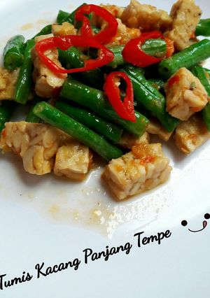 Foto resep Tumis Kacang panjang tempe