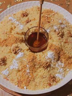 صورة لوصفة سفة الجزائرية 🇩🇿 بالعسل والمكسرات 🍯🍯🍯