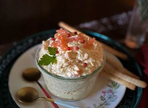 Une photo de Rillettes de saumon fumé aux œufs durs