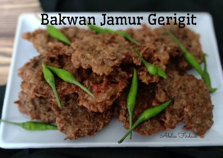 Masakan Unik Bakwan Jamur Gerigit Paling Enak