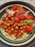 BBQ roasted chickpea bowls (vegetarian / vegan)