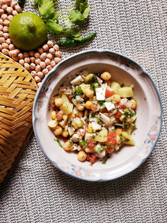 A picture of Chickpeas Paneer Salad.
