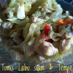 A picture of Tumis Labu siam dan Tempe.