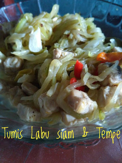 Foto resep Tumis Labu siam dan Tempe