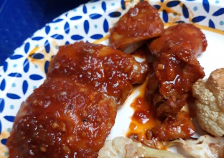 Simple Way to Make Ultimate Simmered Chicken in Onion Barbecue Sauce