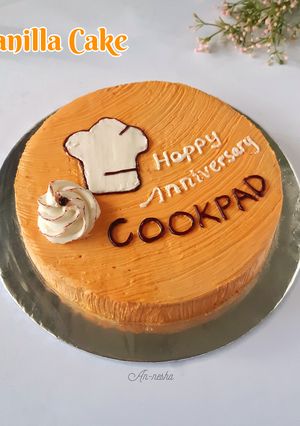 Foto resep 417.Vanila Cake Spesial Anniversary Cookpad 11th