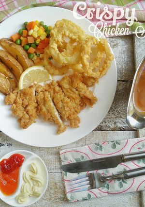 Foto resep Crispy Chicken Steak with Brown Sauce