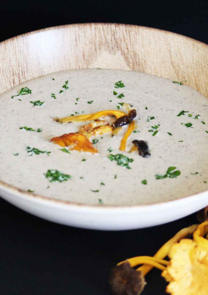 Una foto de Crema de setas sin gluten