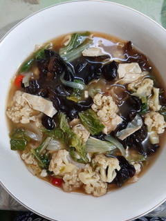 Foto resep Capcai Kuah Jamur Kuping Kembang Tahu