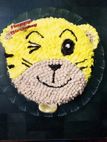 Recipe Pineapple flavour teddy cake which Delicious