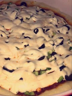 صورة لوصفة بيتزا 🍕