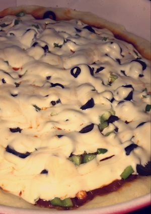 صورة لوصفة بيتزا 🍕