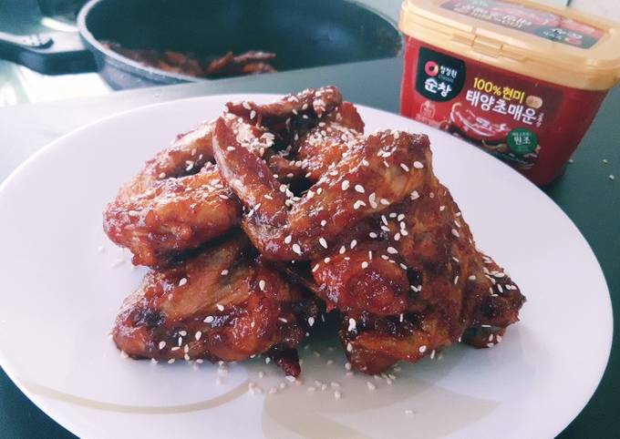 Recipe of Favorite Easy Homemade Korean Spicy Chicken Wings
