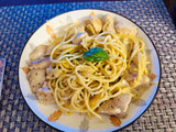白醬雞胸肉鯛魚義大利麵
