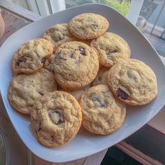 A picture of Dark Chocolate Chunk Cookies.
