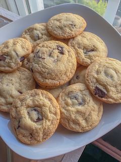 A picture of Dark Chocolate Chunk Cookies.