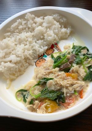 Foto resep MPASI 11m (ikan bayam keju)